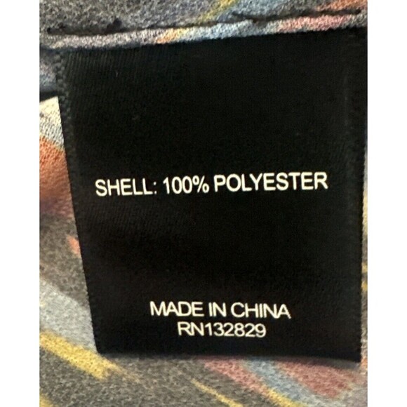 House Of Harlow 1960 X Revolve Joli Tie Cuff Polyester Multicolor Blouse Sz S - Picture 8 of 12